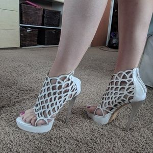 High heel open toe shoes.Size 11